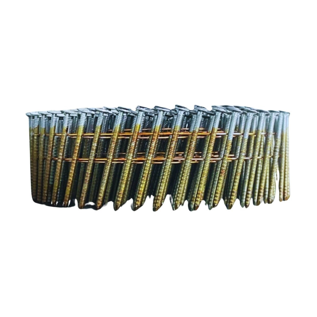 Akdeniz Coilnägel 2,1 x 25 mm drahtmagaziniert 15 Grad Ringschaft blank