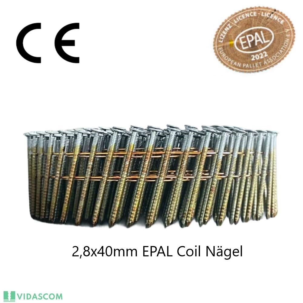 Akdeniz EPAL Coilnägel 2,8 x 40 mm für Europaletten